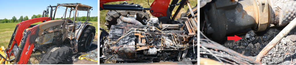 Tractor Fire Damage Forensic & Failure Analysis